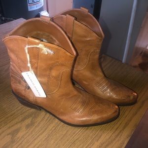 Franco Sarto ankle cowboy boots